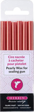 Herbin Pearlescent Glue Gun Wax - 4 3/4 long - Old Rose...