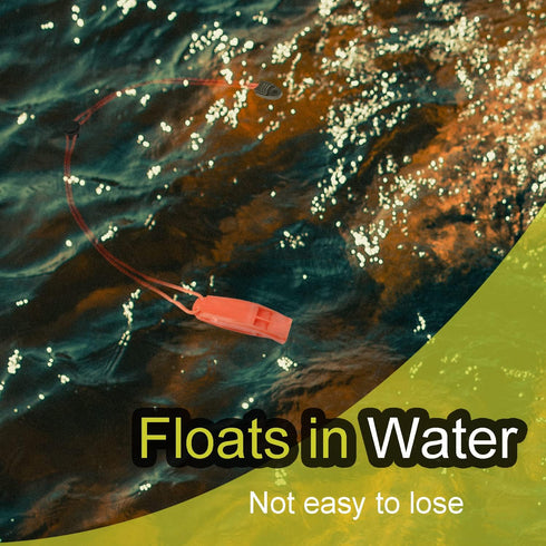 4 Pack Emergency Whistles, Loud Shrill Safety Whistle with Reflective Lanyard for Outdoor Climbing Hiking Camping Fishing Boat Kayak Life Vest Jac...