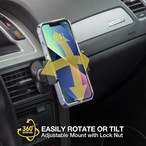 Scosche UH4DVM-SP CarMount 2-in-1 Universal Phone Vent or Dash Mount for The Car | Portable and Adjustable with 360 rotation...