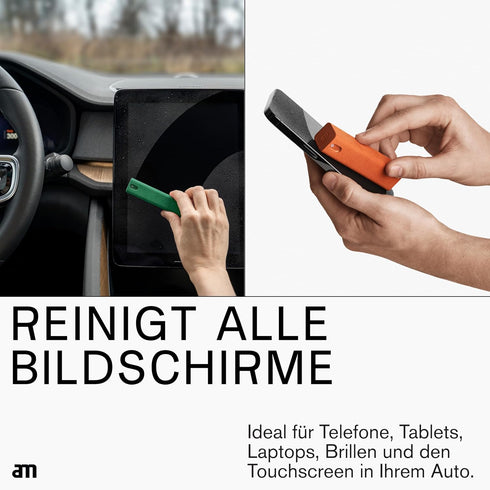 AM 2 in 1 Screen Cleaner Mist Spray - Versatile for Computers, Phones, iPads, Laptops, and Car Smart Screens, Refillable and Eco-Friendly, Include...