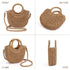 Straw Bags for Women Straw Clutch Purses Beach Crossbody Tote Bags Handbag...