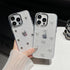 Bling Glitter 3D Bow Stars Clear Phone Case Compatible with iPhone Case (Bow,iPhone 13 Pro)...