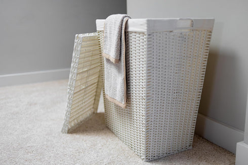 Diamond Jacquard Washcloth, Set of 6, 13" x 13", White...