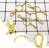 150Pcs Gold Swivel Snap Hook Set,Swivel Clasp Keychain Hook Lobster Clasp Split Key Rings with Chain and Jump Rings Bulk for Keychain Lanyard,Jewe...