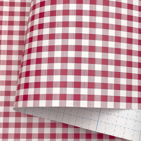 Yifely Red Holiday Gingham Drawer Paper Self-Adhesive Shelf Liner Makeup Cabinet Decor 17.7 Inch by 9.8 Feet...