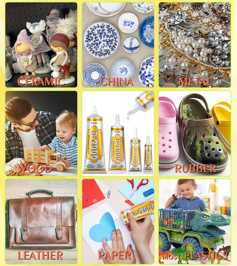 B7000 Jewelry Glue,Rhinestone Glue,HOLIKA Upgrade B-7000 Adhesive, Inlay Glue, Pendant Glue, Craft Making?Multifunctional Craft Glue with Cap and ...