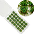 Woohome 112 PCS Static Grass Tuft Model Grass Tufts Railway Artificial Grass, 4 Color Bushy Tuft Flower Cluster Vegetation Groups for DIY Architec...
