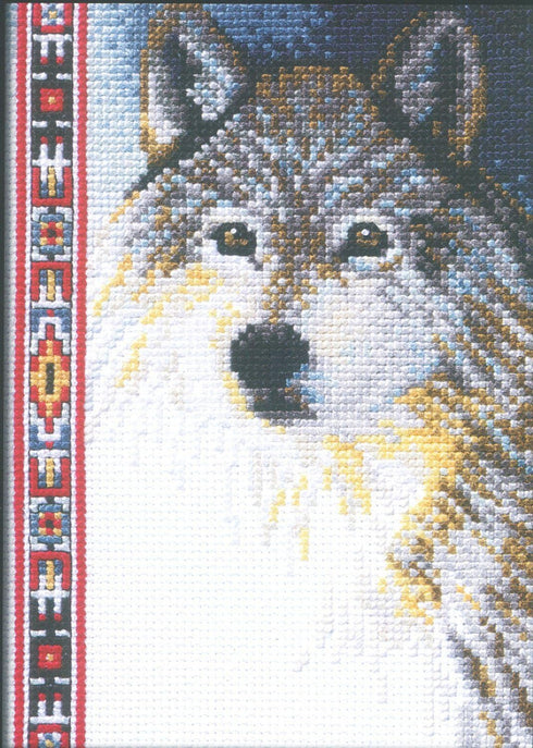 Janlynn Wolf Wildlife Mini Counted Cross Stitch Kit-5"X7" 14 Count...