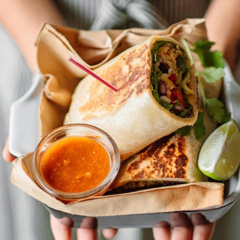 BambooMN - Triangular Prism Plastic Fruit Appetizer Cocktail Pick 3.5" (9cm) - Red - 1,000 Pieces...