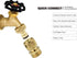 PLG ¾ Inch GHT Solid Brass Garden Hose Quick Connect Fittings,2 Male+2 Female...