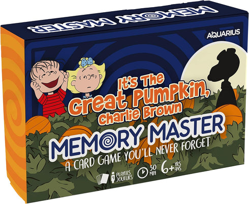 AQUARIUS - Peanuts Charlie Brown Great Pumpkin Memory Master Card Game...