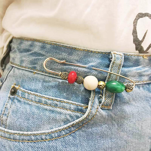 Shawl Scarf Clip Retro Style Ornament Safety Pin Brooch Jewelry Set 2 Pcs...