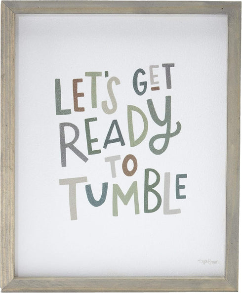 The Lakeside Collection Lets Get Ready to Tumble - Decorative Novelty Laundry Room Sign...
