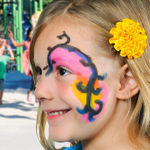 Easy Face Paint Crayons - Non-Toxic Face Painting Kit - 12 Colors Including Silver and Gold - Washable Face Paint for Kids - Twistable Face and Bo...