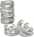 Trademark Innovations Glass Fermentation Pickling Jar Weights, Groove Grip Style (Set of 6)...