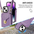 Compatible with iPhone 14 Plus 6.7 inch Wallet Case Crossbody Strap Leather Zipper Credit Card Holder Clasp Cell Accessories Phone Cover for i-Pho...