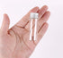 MaxMau 24 Tiny Jars with Aluminum Screw Lids 15ml Small Glass Bottles Clear Mini Vials Metal Caps Top Sample Message Bottle Jewelry Beads Herbs St...