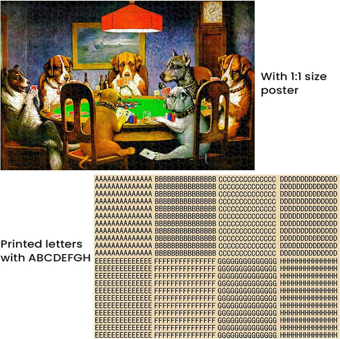 1000 Pieces Jigsaw Puzzles for Adults Wooden Jigsaw Puzzle 1000 Piece Adult Puzzle Children, Dogs Puzzles DIY Home Decor Wall Art Game Toy Gift fo...
