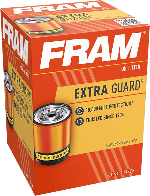 Fram Extra Guard PH3985, 10K Mile Change Interval Spin-On Oil Filter...