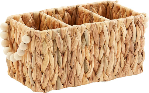 Mud Pie Woven Utensil Set, 9" x 4.5", Brown...