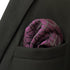 S&W SHLAX&WING Mens Pocket Squares Purple with Dark Fringe Groom's Accessories...