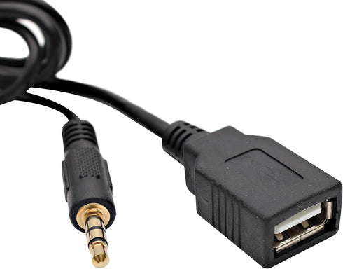 Car Audio Input Adapter with USB & AUX Interface for Honda Civic 2006-2010 Accord 2003-2011 Pilot 2006-2011 CRV 2005-2011 Odyssey 2005-2010 Elemen...