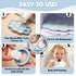 O’doe Silicone Baby Popsicle Molds & Baby Fruit Feeder with 1 Clip, 1 Pack Freezer Tray with Lid, 1 Breastmilk Popsicle Molds for Teething Relief,...