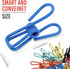 Chip Clips with Bag, PVC-Coated Utility Bag Clips for Food Packages, Chips Bag, Clothes, Paper, 2 Inch, Pack of 15...