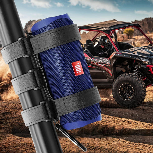 ALIENSX Heavy-Duty Portable Speaker Mount for Most Wireless Bluetooth Speakers, Compatible with Golf Carts, Bikes, ATVs, UTVs, Boats, Wakeboard To...