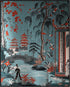 Posterizer 1 pcs-inspired by traditional Chinoiserie art-intricate design 1-Collectibles & Fine Art-Vintage Art-Gift for Men Women Entrepreneur Te...