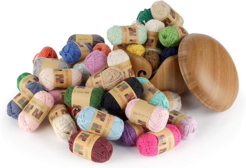 JubileeYarn Cotton Select Bonbon Yarn - 10g/Skein Sport Cotton - Variety Pack - 1 Skein...