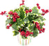 M2cbridge Pack of 6 Christmas Red Berries Artificial Holiday Floral Picks Ornaments...