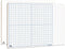 11"x14" Dry Erase Graph Whiteboard Double Sided Dry Erase Board with Grid for Home School Classroom Kids and Students Portable Grid Board for Grap...
