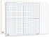 11"x14" Dry Erase Graph Whiteboard Double Sided Dry Erase Board with Grid for Home School Classroom Kids and Students Portable Grid Board for Grap...