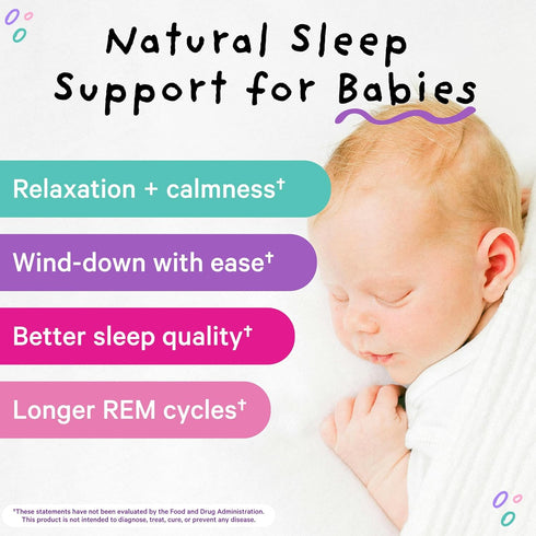 Pink Stork Baby Sleep Drops, Naturally Support Sleep without Melatonin for Infants, Toddlers, and Kids, Aid Sleep with Chamomile and Magnesium, Ba...