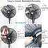 2 PACK Fan Cover for 30 Inch Industrial Pedestal Fan,Fan Dust Cover for Kids Children Finger Protection,Fan Mesh Cover for 30" Commercial Fan for ...