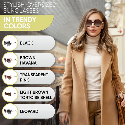 Yogo Vision Polarized Sunglasses for Women Square Classic Trendy Stylish Sun Glasses 100% UV Protection...