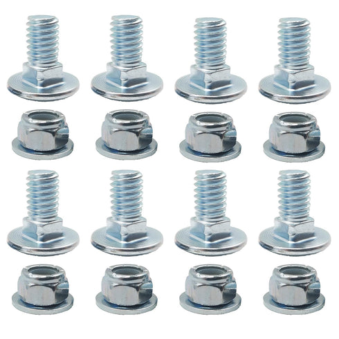 8-Pack 710-0451 Skid Shoe Carriage Bolts Nuts & Washers Replaces MTD Cub Cadet Yardman 784-5580 736-0242 712-0406 Snow Blowers Parts...