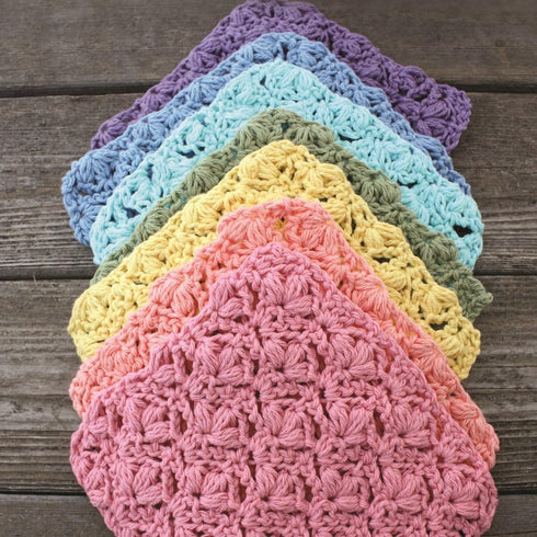 Lily Sugar 'N Cream The Original Solid Yarn, 2.5oz, Medium 4 Gauge, 100% Cotton - Tea Rose - Machine Wash & Dry......