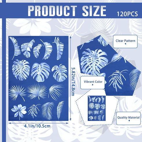 120 Sheets Sun Print Paper Kit Cyanotype Paper Solar Drawing Paper High Sensitive Nature Sun/solar Activated Printing Art for Kids Adults Arts DIY...