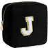 HBselect Graduation Gifts for Her Small Makeup Bag Personalized Initial Letter Mini Makeup Bags Nylon Chenille Letter Patch Cosmetic Bag Cute Wate...
