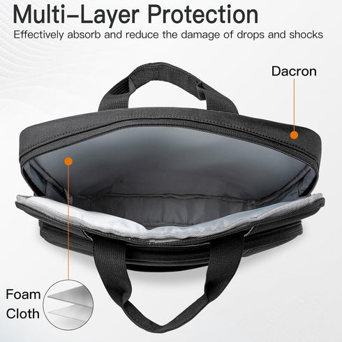 JETech 13 13.3 14 Inch Laptop Bag Case, Waterproof Slim Computer Sleeve Cover Compatible with MacBook Air/Pro 13/14, Surface Book 13.5, HP Pavilio...