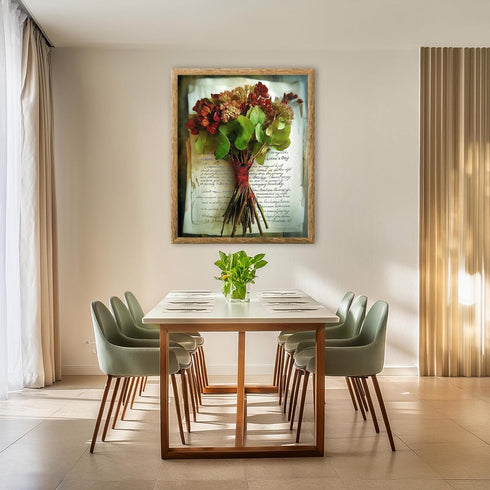 Posterizer 1 pcs-cute flowers and a book-Valentine's day inspired poster-Romantic Art-Holiday Poster Collection-Gift for Couples boyfriend girlfri...