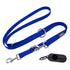 DDOXX Nylon Dog Leash - 6.6 ft, 3-way Adjustable Leash Dogs - S (Blue)...