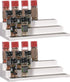 Cq acrylic 2 Pack Spice Rack Organizer for Pantry,14.5 Inch Tiered Seasoning Can Shelf Organizer For Cabinet,White...
