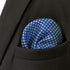 S&W SHLAX&WING Ties for Men with Pocket Square Blue Turquoise Necktie Set xl...