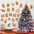 Christmas Cutouts Xmas Gingerbread Classroom Bulletin Board Decorations Merry Christmas Party Supplies for Toddler Kids Students Classroom Decors...