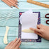 10 Pieces Creative Positioning Pieces Card Corners Helpers with Bone Folder Tool Stamping Corners Paper Craft Supplies Scrapbooking Tools for Pape...