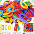 160 Pieces Large 2.3 Inch Chain Links with Storage Box for Math Manipulatives, Rainbow Plastic C Clips Hooks Chain Links, DIY Sensory Educational ...