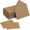 100 Pack 4 x 2.75" Mini Envelopes 120GSM Gift Card Kraft Envelopes Bulk Small Paper Gift Card Sleeves Greeting Card Business Card Brown Tiny Envel...